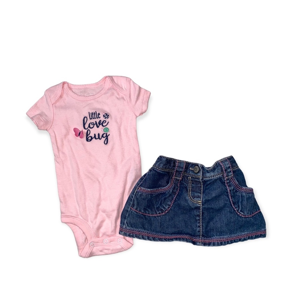 Cute Baby Girl Skirt Set